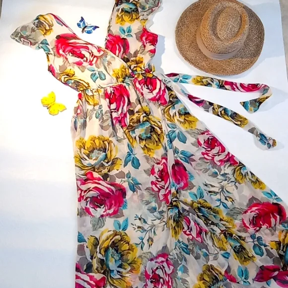 Band of Gypsies | Dresses | Band Of Gypsies Floral Maxi Dress | Poshmark